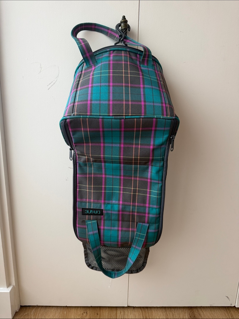 Dakine Teal and Purple Plaid Toiletry Bag - Picture 4 of 4